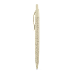 CAMILA. Stylo à bille en fibre de paille de blé et ABS avec clip 8