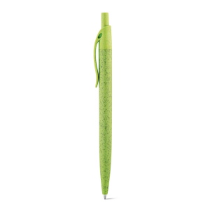 CAMILA. Stylo à bille en fibre de paille de blé et ABS avec clip 5
