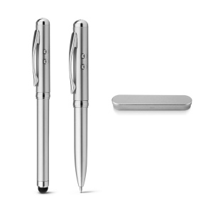 LAPOINT. Stylo bille multifonction en métal