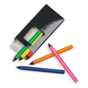 MEMLING. Boîte à crayons avec 6 crayons de couleur 9