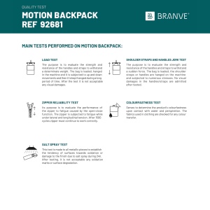 MOTION BACKPACK. Sac à dos en polyester sergé 600D 3