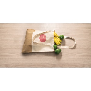 MERCAT. Sac 100% coton (160 g/m²) avec détails en imitation jute 4
