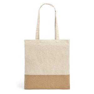 MERCAT. Sac 100% coton (160 g/m²) avec détails en imitation jute 5
