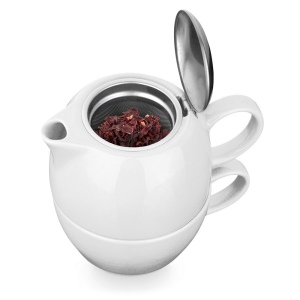 COLE. Set à thé 2 en 1 en porcelaine 6