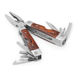 MAGNUM. Pince pliante multifonctions en acier inoxydable et en bois 2