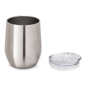 RONDE. Verre de voyage en acier inoxydable 400 mL 4