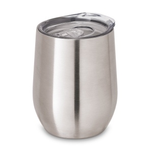 RONDE. Verre de voyage en acier inoxydable 400 mL 2