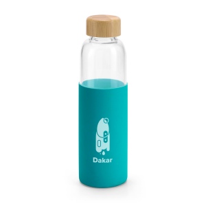 DAKAR. Bouteille 600mL en bambou et verre borosilicate 6
