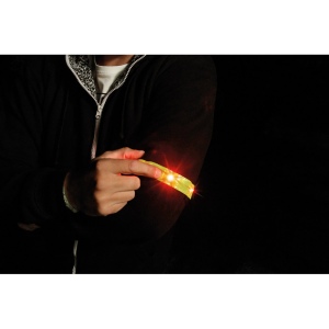 VISIBLE. Brassard réfléchissant avec 4 LED rouges 6
