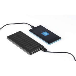 Power bank solaire en aluminium, 8 000mAh Adriana 4