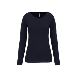 T-shirt col rond manches longues femme 5