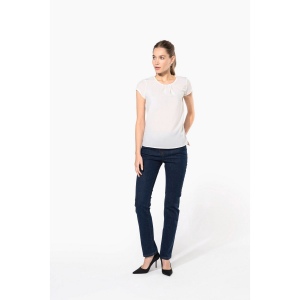 Blouse crêpe manches courtes femme 23