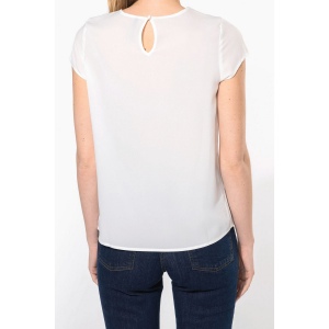 Blouse crêpe manches courtes femme 28