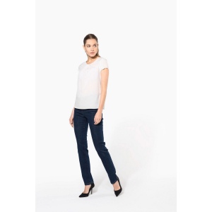 Blouse crêpe manches courtes femme 9