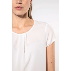Blouse crêpe manches courtes femme 58