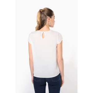 Blouse crêpe manches courtes femme 69