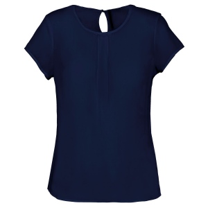 Blouse crêpe manches courtes femme 2