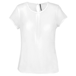 Blouse crêpe manches courtes femme 3
