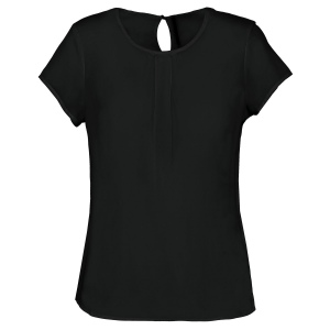 Blouse crêpe manches courtes femme 4