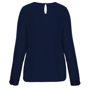Blouse crêpe manches longues femme 5