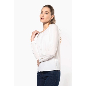 Blouse crêpe manches longues femme 17