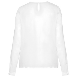 Blouse crêpe manches longues femme 6