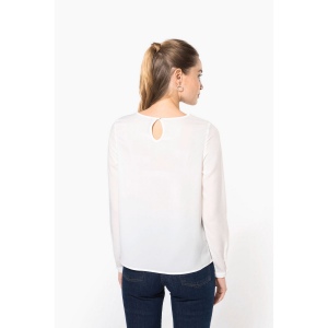 Blouse crêpe manches longues femme 13