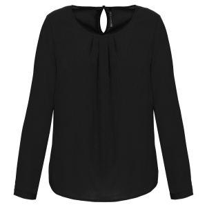 Blouse crêpe manches longues femme 4