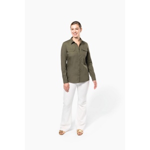 Chemise safari manches longues femme 16