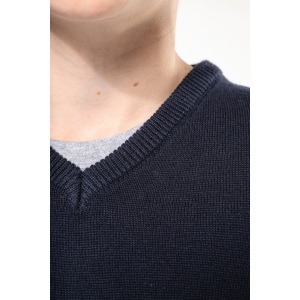 Pull col V enfant 7