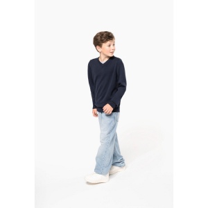 Pull col V enfant 9