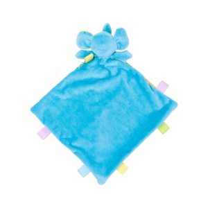 Doudou plat multicolore éléphant 3