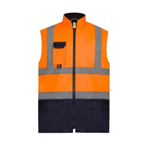 Bodywarmer rembourré haute visibilité 2