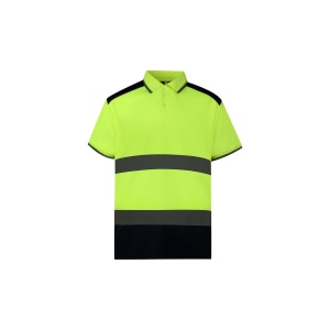 Polo bicolore haute visibilité 3