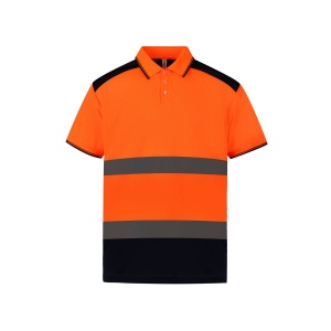 Polo bicolore haute visibilité 2