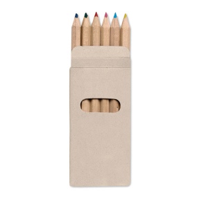 6 Crayons de couleur - ABIGAIL