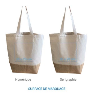 Cabas coton jute AGRA 330 L 4