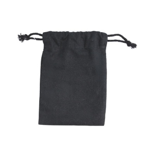 Pochon coton noir S 15x20 3
