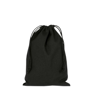 Pochon coton noir S 15x20