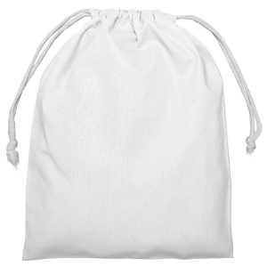 Pochon coton FIDJI M 155 - Blanc