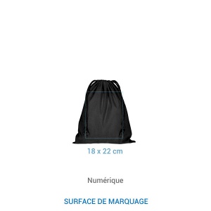 Pochon coton FIDJI M 155 Noir 4