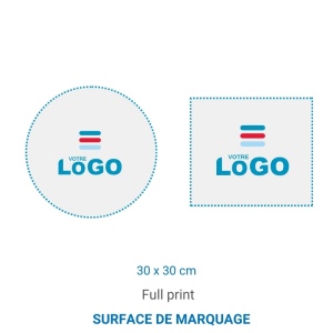 Sticker de sol brillant ROND/CARRE blanc 3