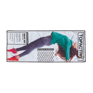 Serviette fitness avec impresson quadri sur-mesure 3