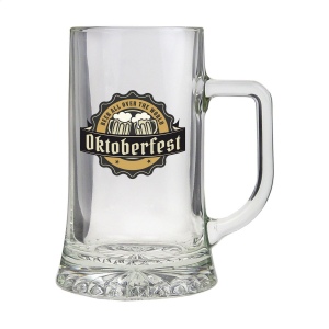 Bock de bière très grand en verre avec anse 2