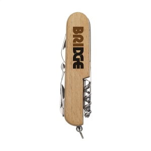 Couteau de poche avec un manche en bois en hêtre 5