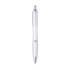 Stylo à bille à encre bleue avec un corps de couleur transparente, fabriqué en PET 100% recyclé 17