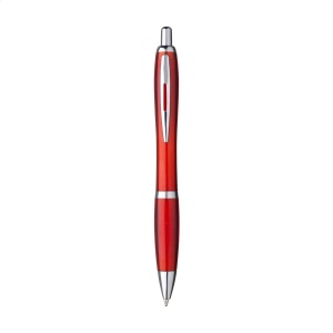 Stylo à bille à encre bleue avec un corps de couleur transparente, fabriqué en PET 100% recyclé 13