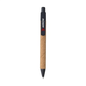 Stylo à bille à encre bleue avec un support en liège 3