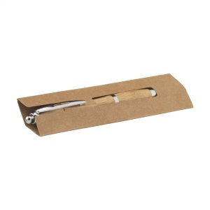 Pochette en carton resistante offrant un emballage cadeau moderne et une protection pour les stylos à bille (écologiques), les stylos à écran tactile et les crayons à mine 3