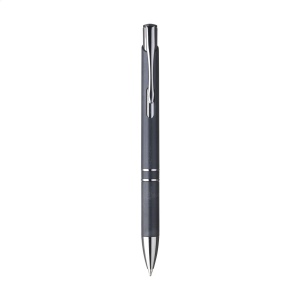 Stylo à bille à encre bleue avec un support 50% ABS et 50% en paille de blé, avec un clip en métal et des accents en plastique chromé 7